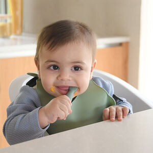 Lot de 2 pré-cuillères en silicone sage green/velvet grey 