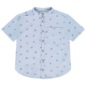 Chemise manches courtes imprimé voiliers pour garçon 