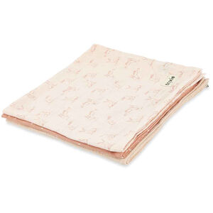 Langes tétra mousseline 55x55cm Rosy Rabbit 3pcs  