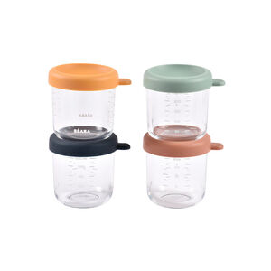 Set de 4 petits pots en verre 250 ml Sunrise Color 