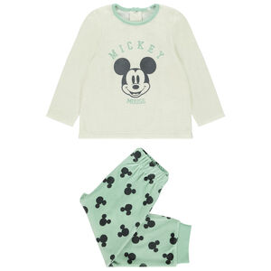 Pyjama velours Mickey Disney pour bébé garçon avec finitions différentes selon l'âge 