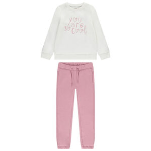 Ensemble jogging molleton printé pour fille 
