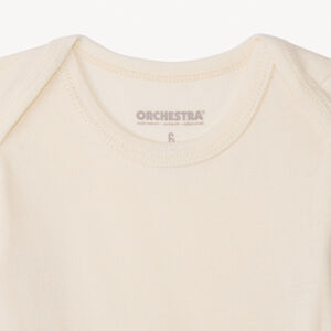 Lot de 5 bodies manches longues unis pour bébé 