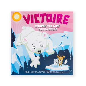 Livre personnalisé Victoire l'ourse polaire courageuse 
