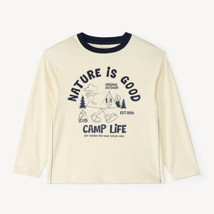 T-shirt manches longues garçon broderie Camp Life 