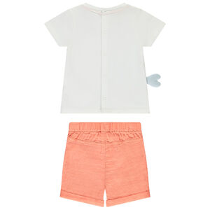 Ensemble short + t-shirt fantaisie baleine pour bébé garçon 