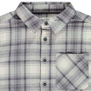 Chemise manches longues à carreaux pour garçon  