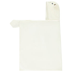 Plaid ludique à capuche ours polaire en sherpa pour enfant 