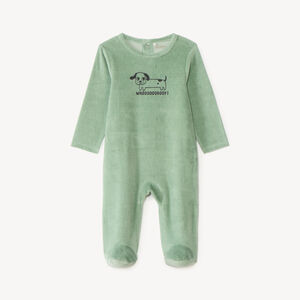 Dors-bien bébé garçon en velours print mignon 