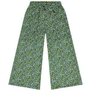 Pantalon large et fluide imprimé floral pour fille 
