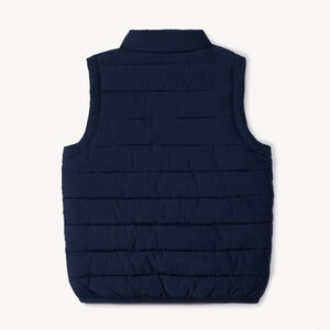 Doudoune sans manches matelassée unie pour garçon 
