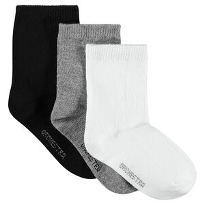 Lot de 3 paires de chaussettes unies 