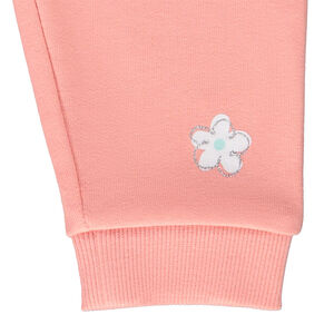Pantalon de jogging molletonné print fleur pour bébé fille 