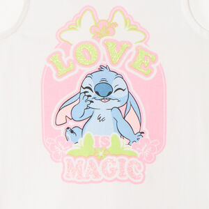 Débardeur print Stitch Disney à paillettes pour fille 