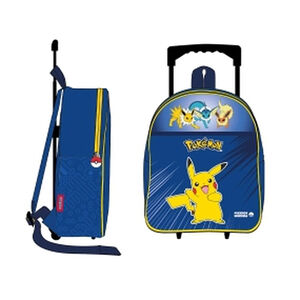 Sac à dos Pokémon bleu à roulette 32 cm  