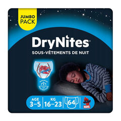 Sous-vêtement de nuit absorbant DryNites x16 - Garçon 3-5 ans , Huggies