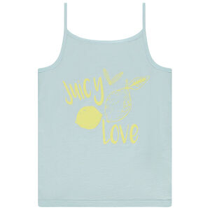 Débardeur en jersey slub print fantaisie pour fille 