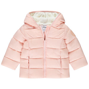 Doudoune à capuche doublée micropolaire pour bébé fille 