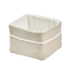 Panier de rangement - Fanfan - Sable - 20x20 cm 