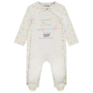 Dors-bien en jersey print fruits pour bébé fille 