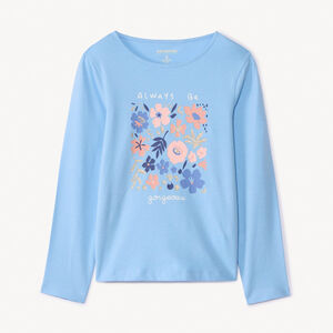 T-shirt manches longues à print pailleté pour fille 