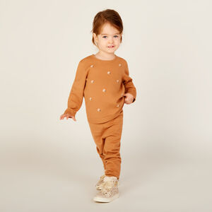 Ensemble 2 pièces total look en tricot pour bébé fille 
