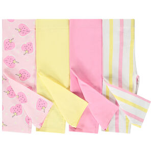 Lot de 4 corsaires fantaisie pour bébé fille 