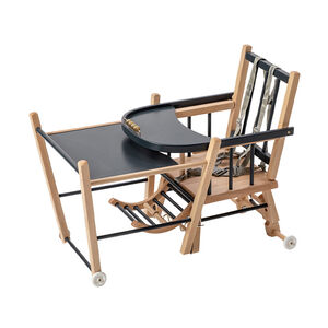 Chaise haute traditionnelle transformable Marcel anthracite 