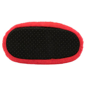 Chaussons peluche forme coccinelle 