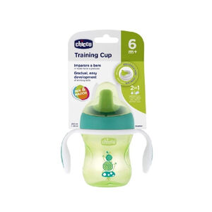 Tasse d'apprentissage à bec 6M+ Vert/Orange 