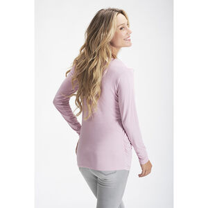 T-shirt de grossesse uni à manches longues 