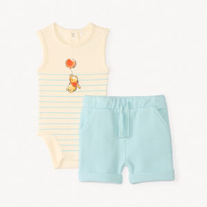 Ensemble 2 pièces body + short Winnie l’Ourson Disney pour bébé garçon 