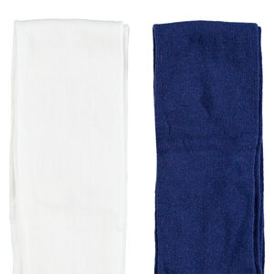 Lot de 2 collants épais unis pour fille 