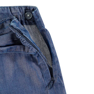 Short en lyocell à effet noué devant 