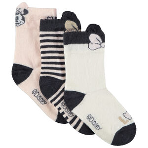 Lot de 3 paires de chaussettes Minnie Disney pour bébé fille 