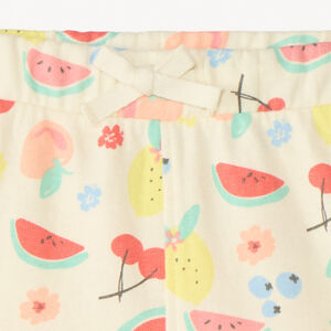 Short en molleton imprimé fantaisie pour bébé fille 