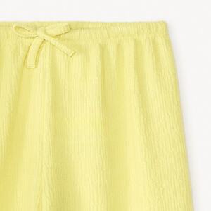 Pantalon fluide en jersey texturé uni pour fille 