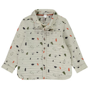 Chemise manches longues imprimé forêt pour bébé garçon 