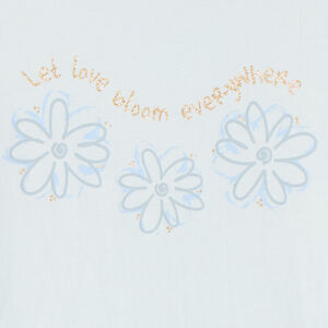 T-shirt manches courtes print pailleté pour fille 