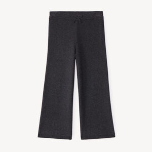 Legging fille coupe flare en tricot côtelé 