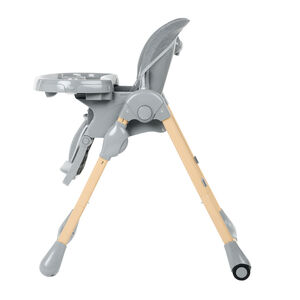 Chaise haute réglable 0+ Jude - Bois et Gris 