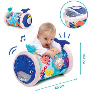 Baby Roller d'éveil baleine en tissu 
