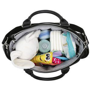 Sac à langer Mysa - Noir satin 