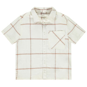 Chemise manches courtes à carreaux pour garçon 