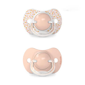 Lot de 2 sucettes silicone SX Pro 6-18M dreams pink 