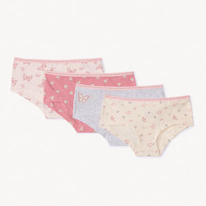 Lot de 4 shorties fantaisie pour fille 
