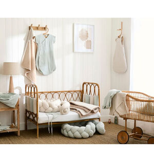 Gigoteuse sans manches Ecru/galet - Soft Stripes - 0/6 mois  