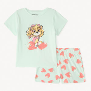 Set de pyjama 2 pièces t-shirt + short Stella de la Pat'Patrouille pour fille 