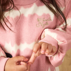 Robe sweat effet tie & dye Minnie Disney pour bébé fille 