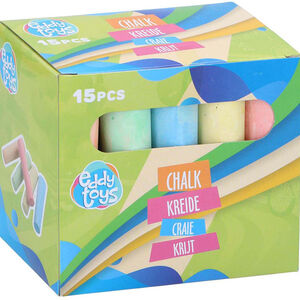 Pack de 15 craies colorées pour extérieur 